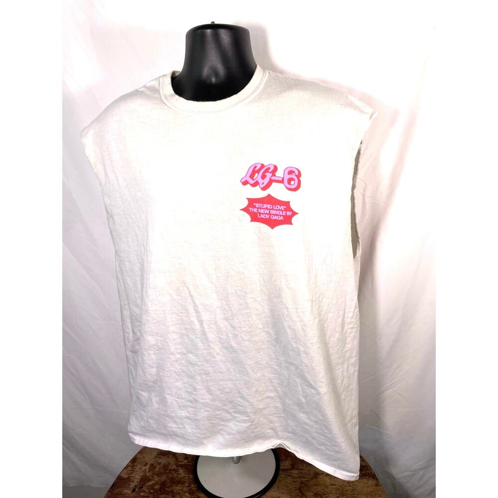 Lady Gaga Stupid Love Sleeveless Tee XL